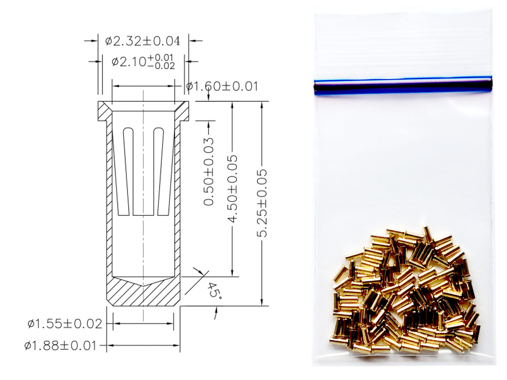 Receptacle pins